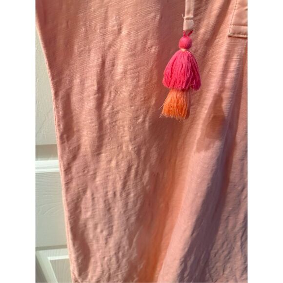Vineyard Vines Pinky Peach Tassel Tie Cap Sleeve Tunic Dress sz XS EUC - Picture 2 of 7